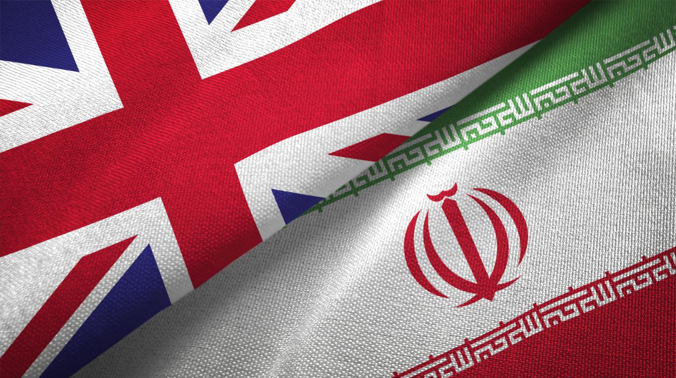 UK Advises British Iranian Nationals Not To Travel To Iran GG2   Uk Iran Flags 