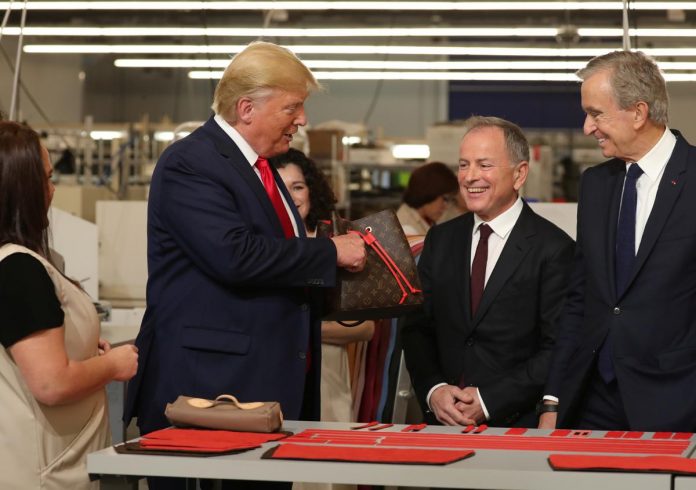 Trump's Vuitton visit stirs discord at the brand as designer hits out