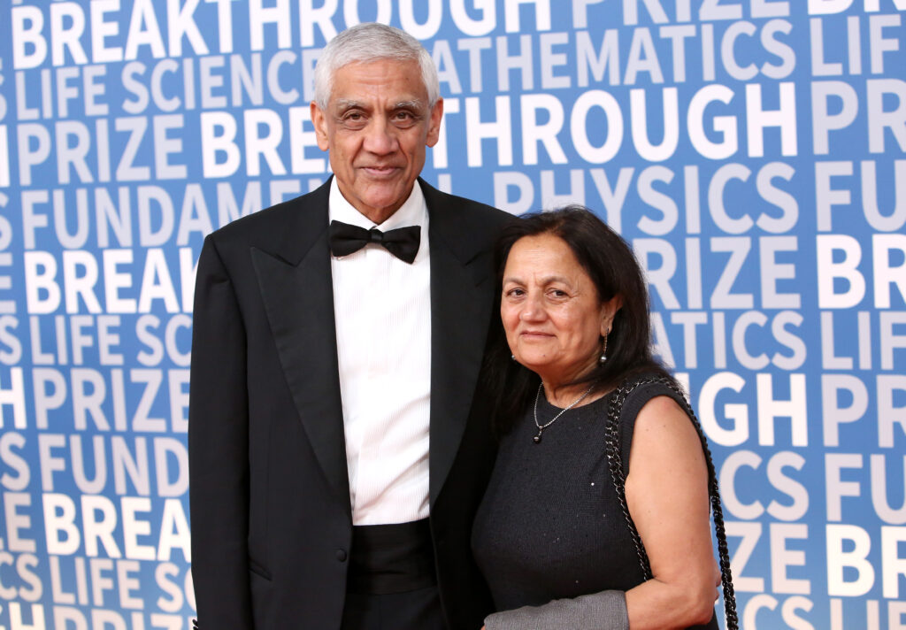 Vinod Khosla and his wife Neeru Khe