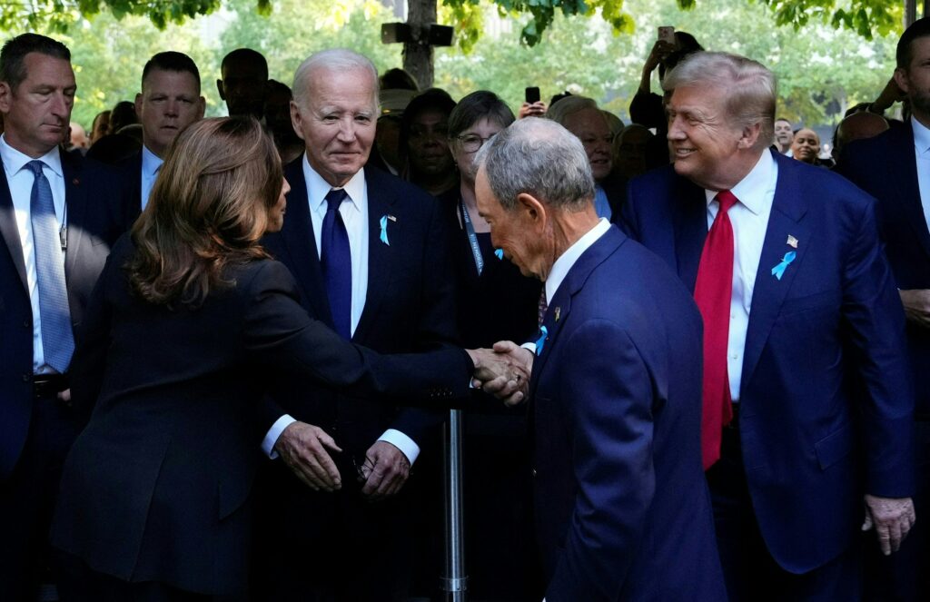 kamala harris donald trump handshake